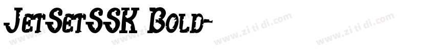 JetSetSSK Bold字体转换